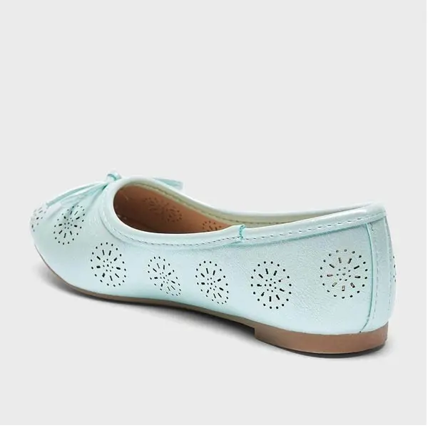 کفش عروسکی دخترانه بچه گانه برند Shoexpress مدل Blue Ballerinas