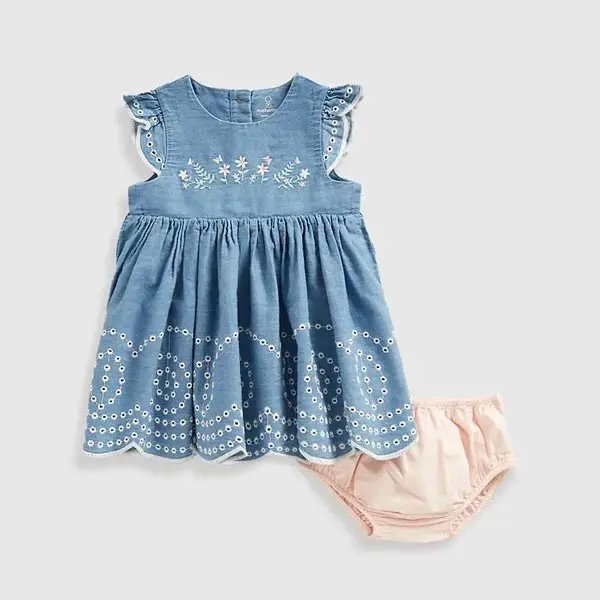 پیراهن نوزاد برند مادرکر مدل Denim Dress