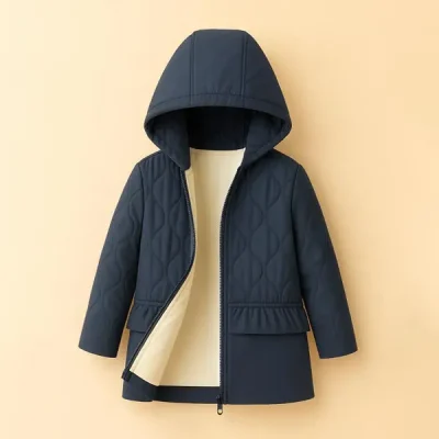 کاپشن بچه گانه دخترانه برند nnirtlll مدل Pleated