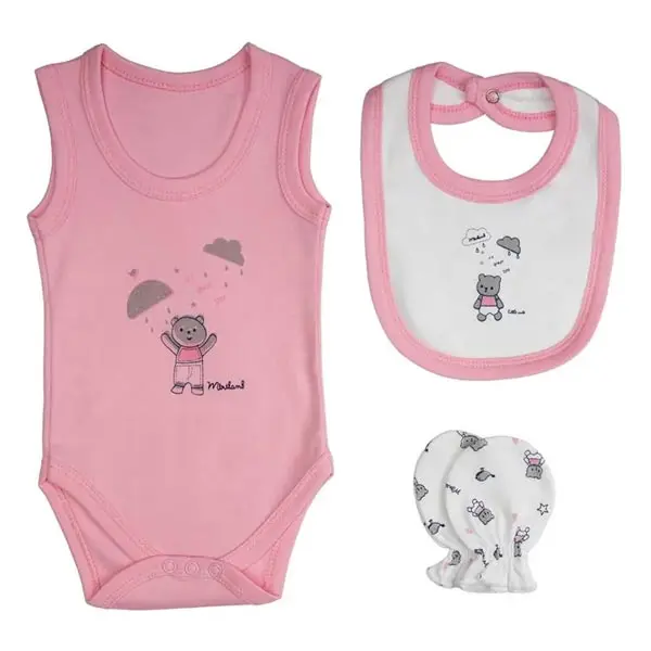 ست لباس بیمارستانی نوزادی دخترانه 7 تکه مدل Bear