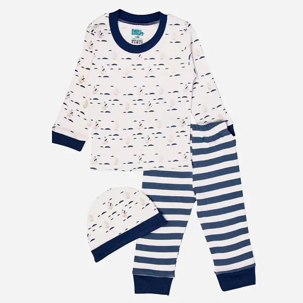 ست لباس بیمارستانی نوزادی پسرانه 7 تکه مدل Boat