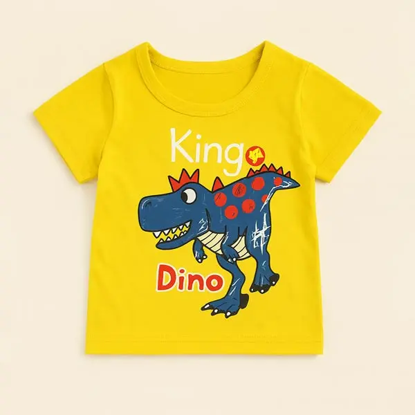 ست تیشرت و شلوارک بچه گانه پسرانه مدل King Dino