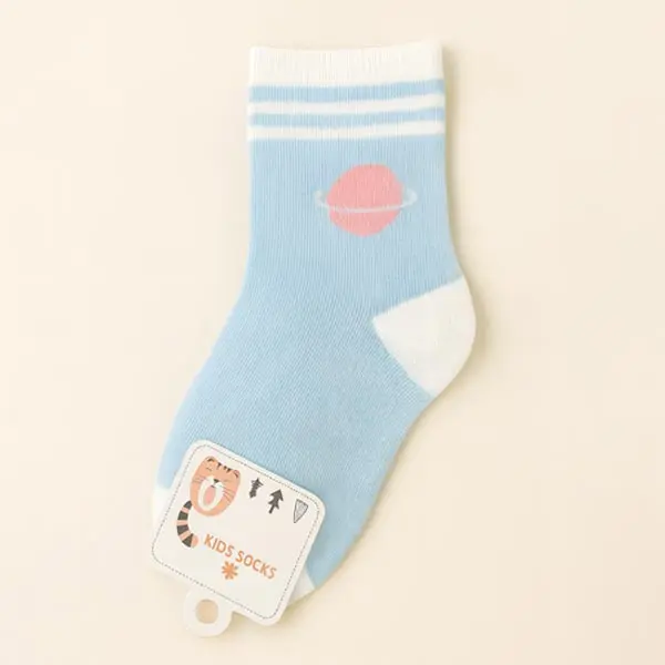 جوراب بچه گانه پسرانه مدل سیاره