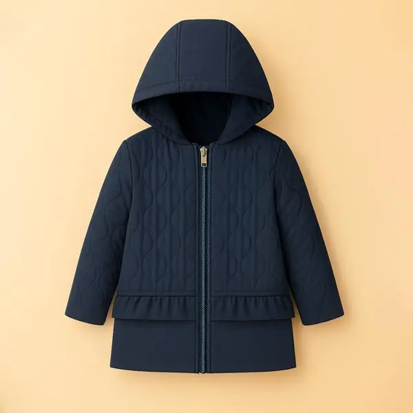 کاپشن بچه گانه دخترانه برند nnirtlll مدل Pleated