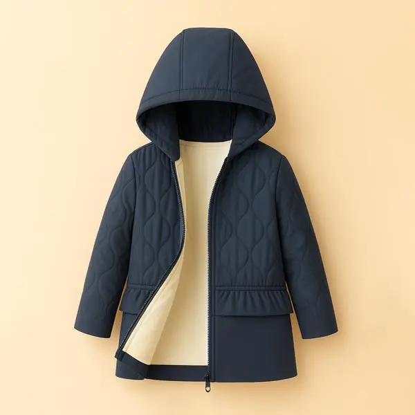 کاپشن بچه گانه دخترانه برند nnirtlll مدل Pleated