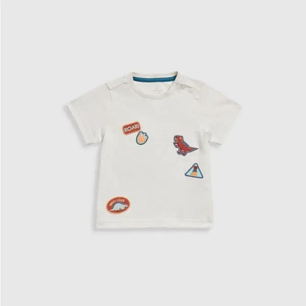 تیشرت بچه گانه پسرانه مادرکر مدل Dinosaur Badge