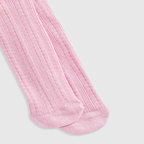 جوراب شلواری دخترانه بچه گانه مادرکر مدل Pink Textured